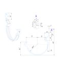 Крюк короткий усиленный модернизированный с комплектом крепления Aquasystem, RAL 8017 Коричневый 125/90 купить в Твери