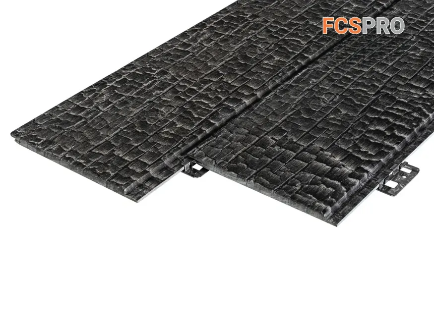 Фиброцементная панель FCSPRO Decor Wood Click Угольное купить в Твери