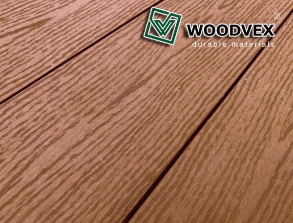 Террасная доска WOODVEX Select из ДПК в цвете Терракота купить в Твери