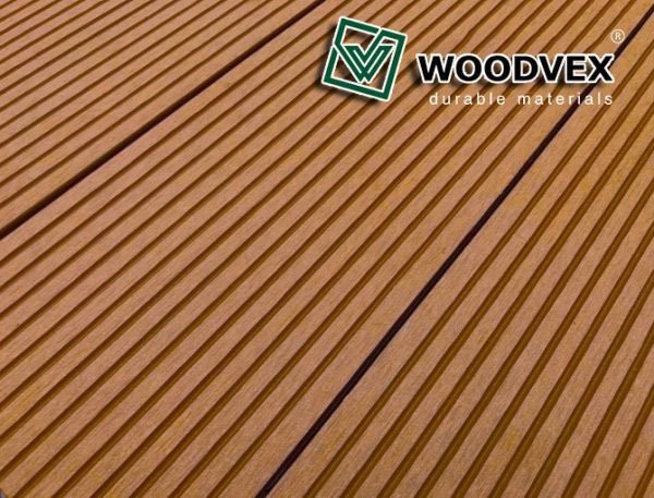 Террасная доска WOODVEX Select из ДПК в цвете Терракота купить в Твери