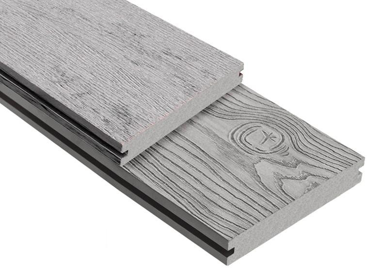 Террасная доска ДПК Outdoor 3D полнотелая STORM/OCEAN GREY, серый микс. купить в Твери