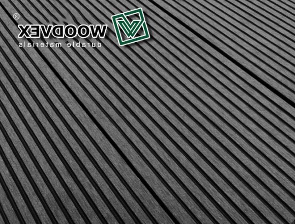 Террасная доска WOODVEX Select из ДПК в цвете Графит купить в Твери